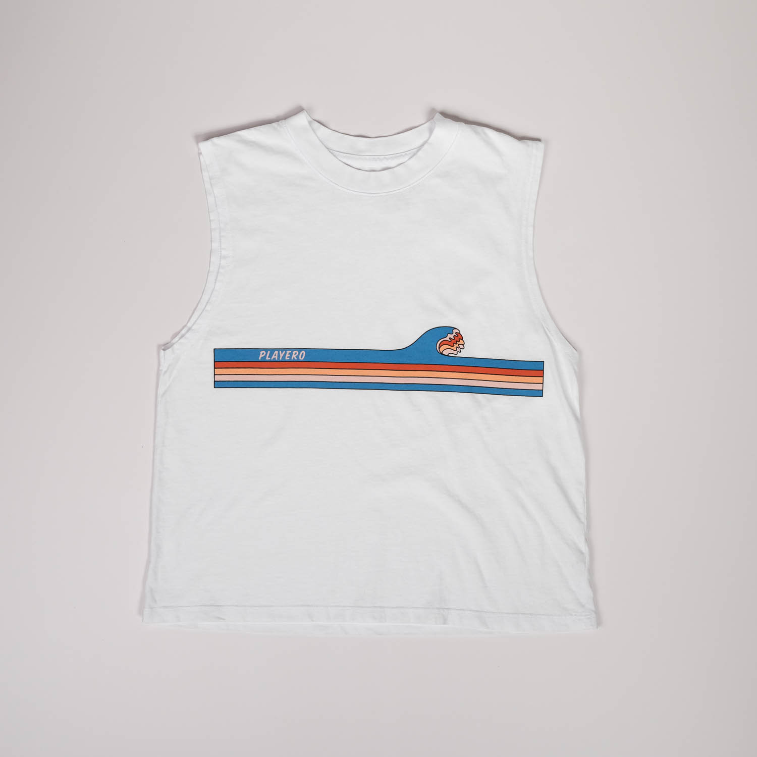 Shore Break Womens Muscle Tank White