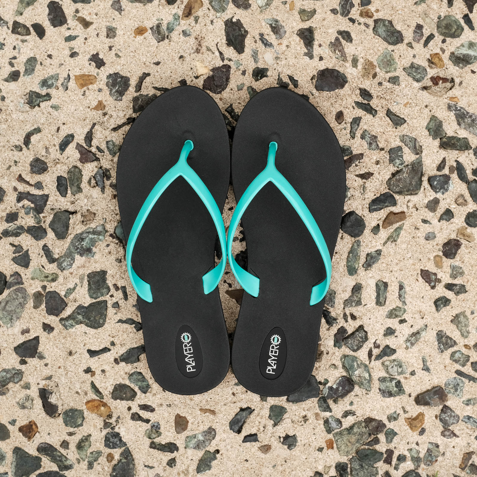 Bonbon Womens Flip Flop Black Mint