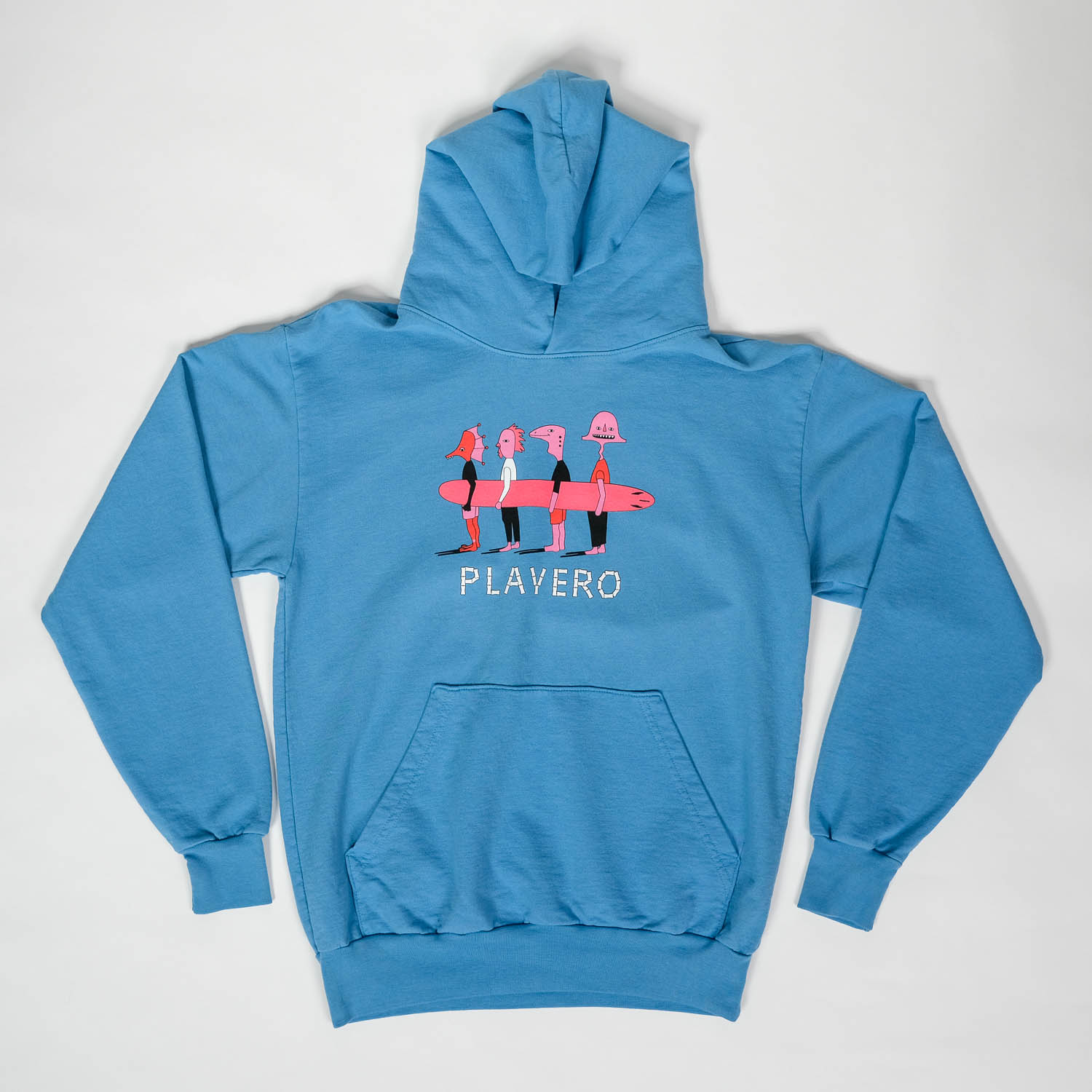 Bones Unisex Towel Hoodie Deep Blue