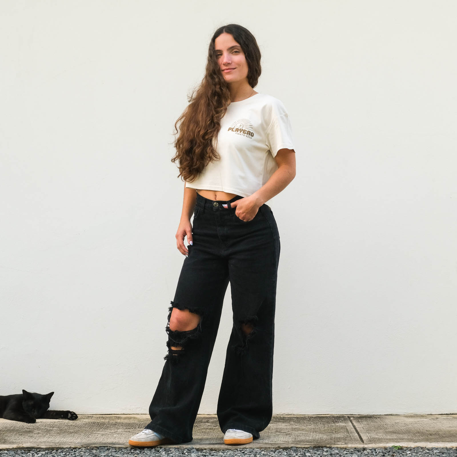 Cafe Con Surf Crop Tee 