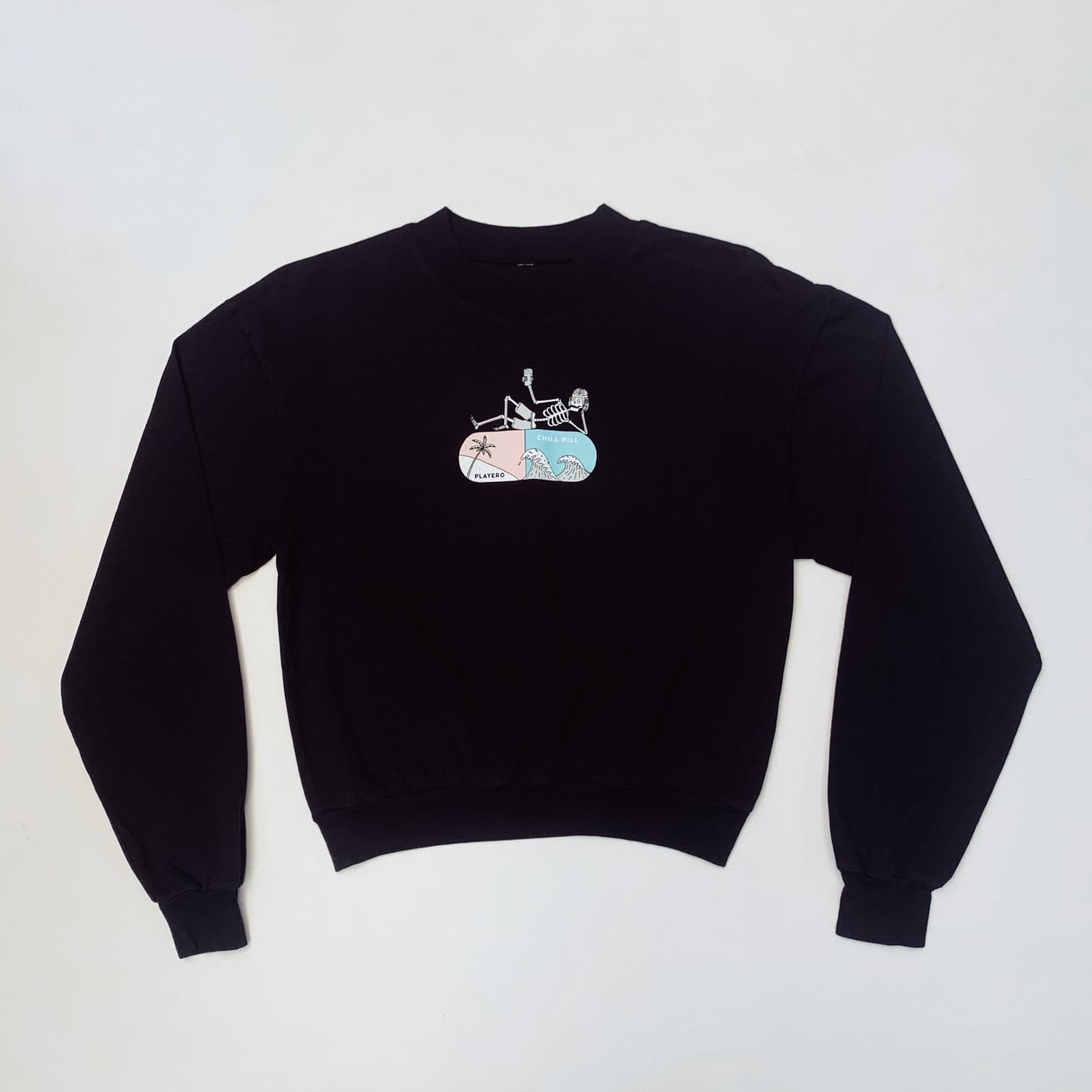 Chill Pill Women's Long Sleeve Mid Black
