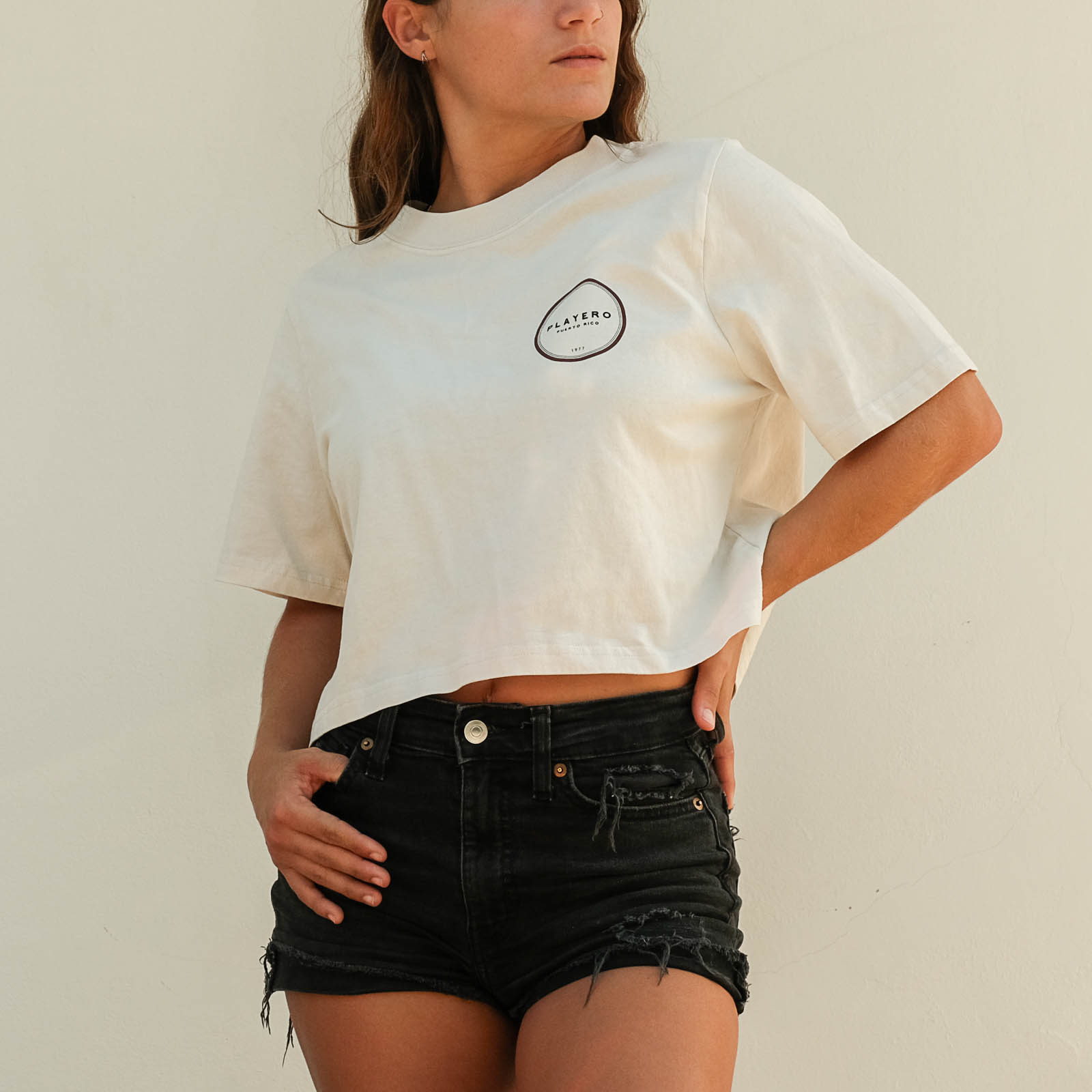  Coaster Womens Heavy Mid Tee Off-White