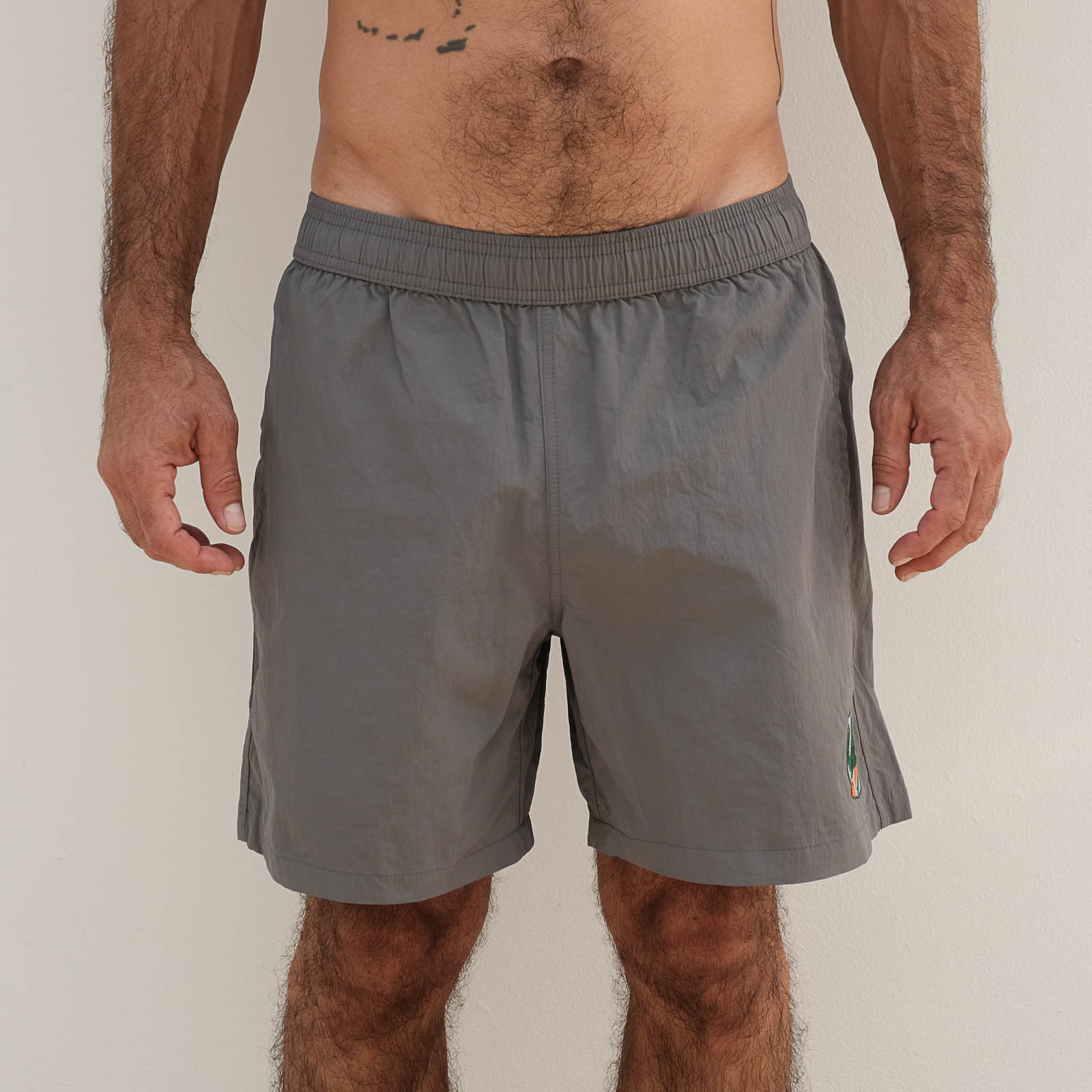 Croc Nylon Swim Short Charcoal