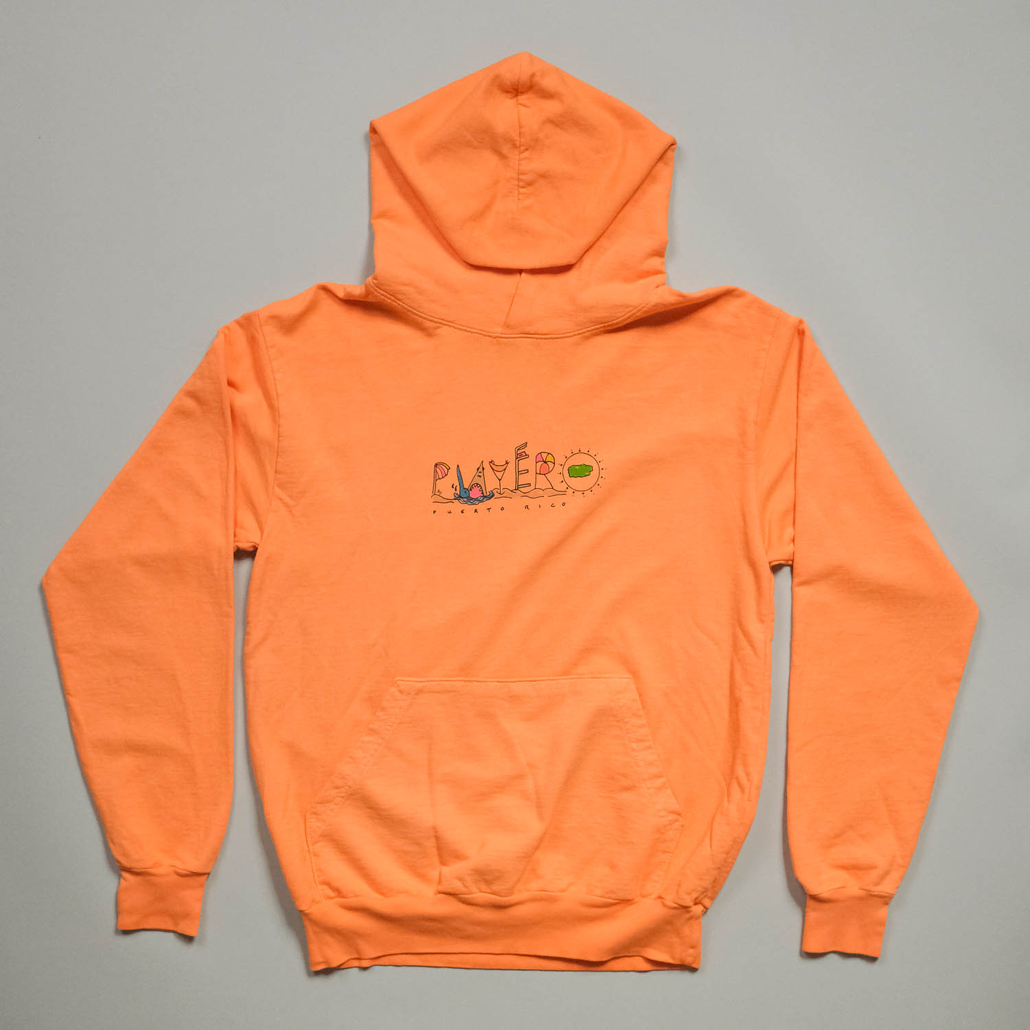 Classic Doodle Unisex Towel Hoodie Coral