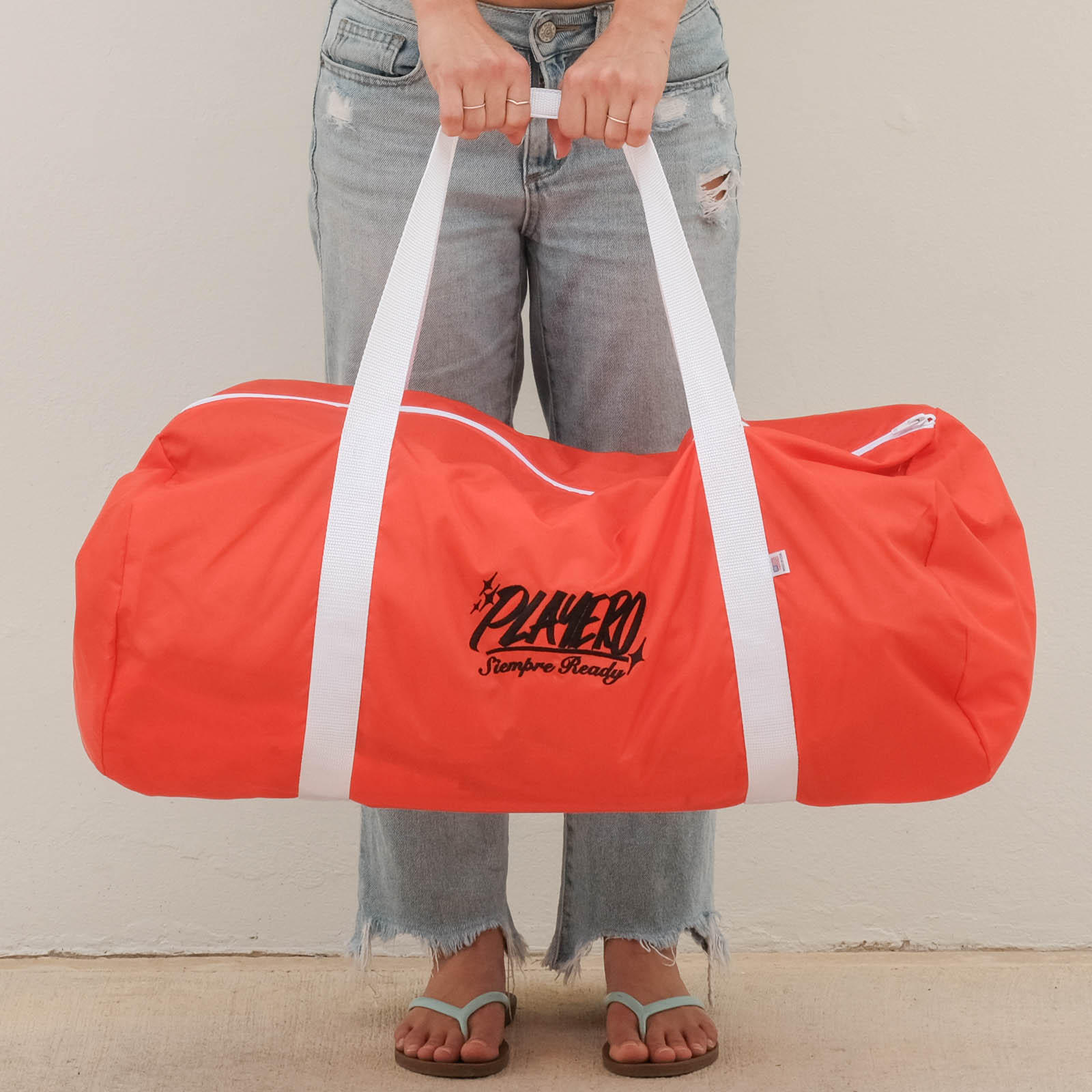 Essentials Nylon Duffel Bag Orange