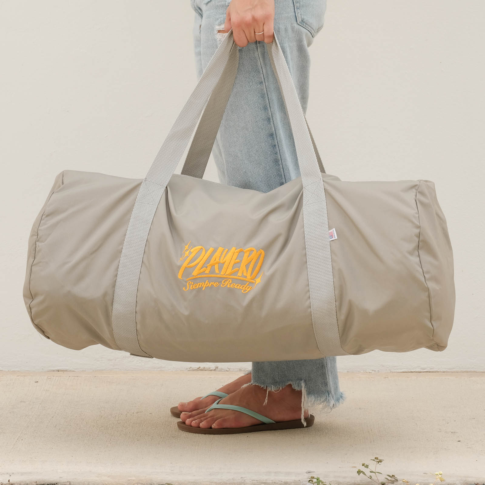 Essentials Nylon Duffel Bag Grey