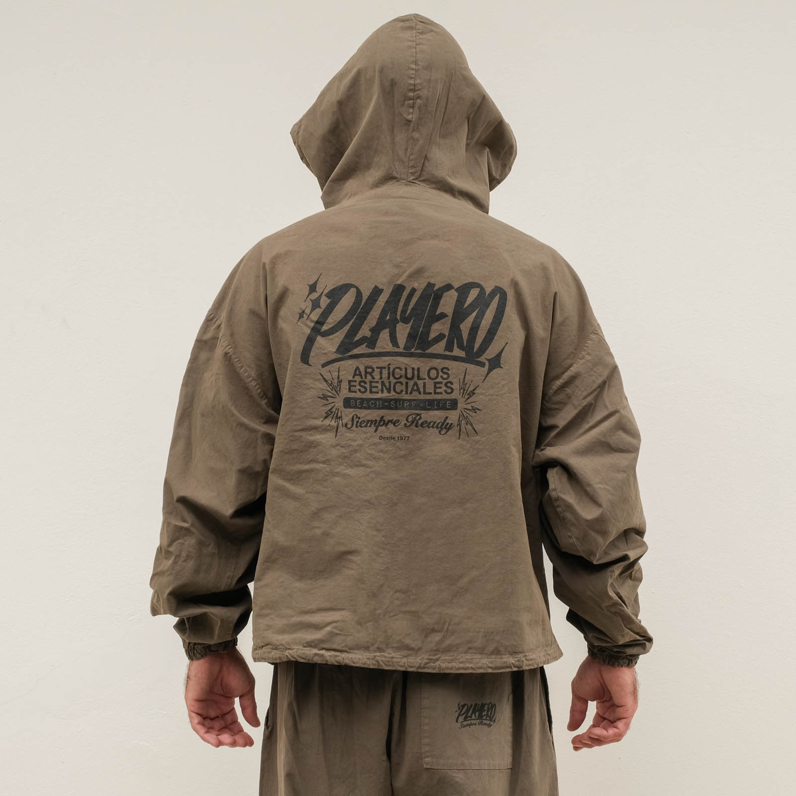 Essentials Poplin Jacket Olive