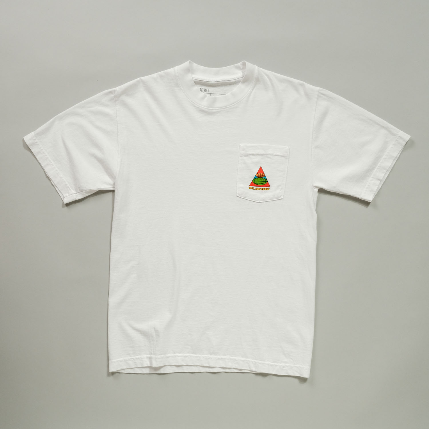 Global Pocket Tee White