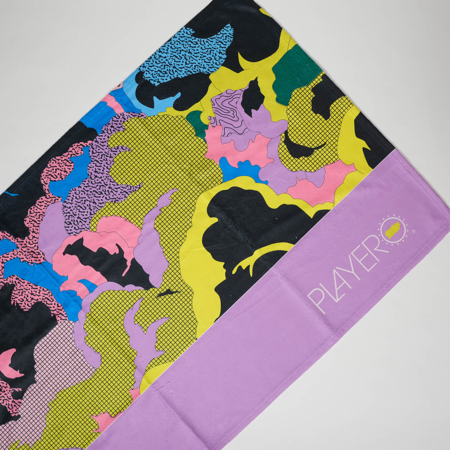 Kaboom Beach Towel Purple