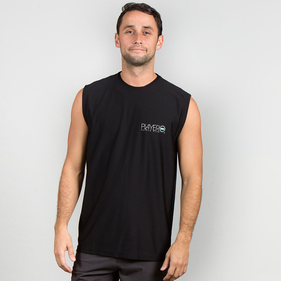 sleeveless beach shirt