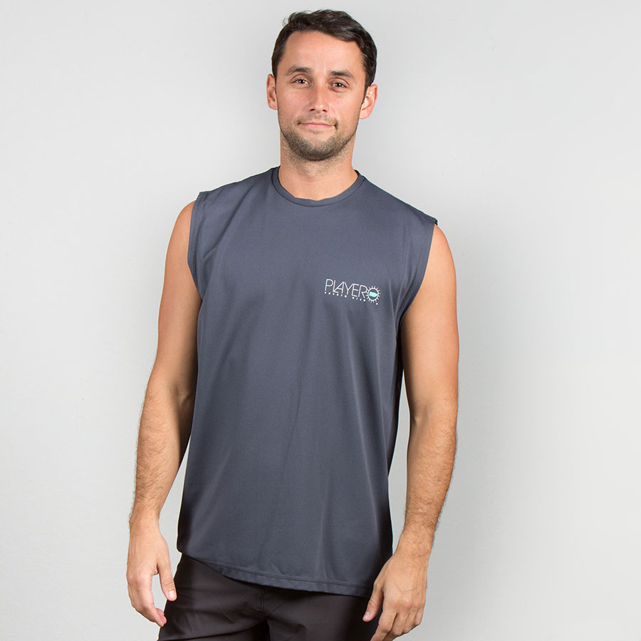 sleeveless beach shirt