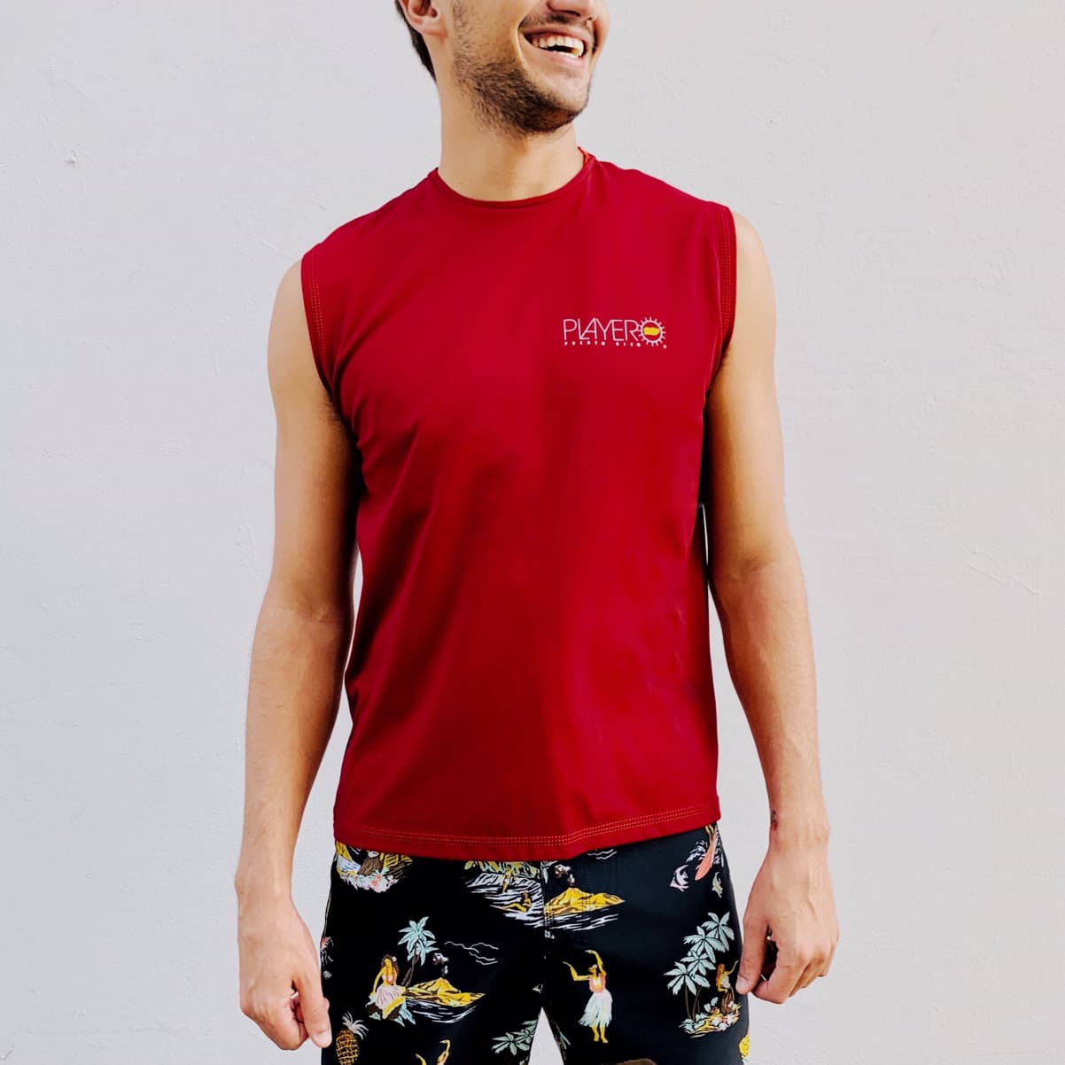 Playero Mens Classic Sleeveless Beach Shirt