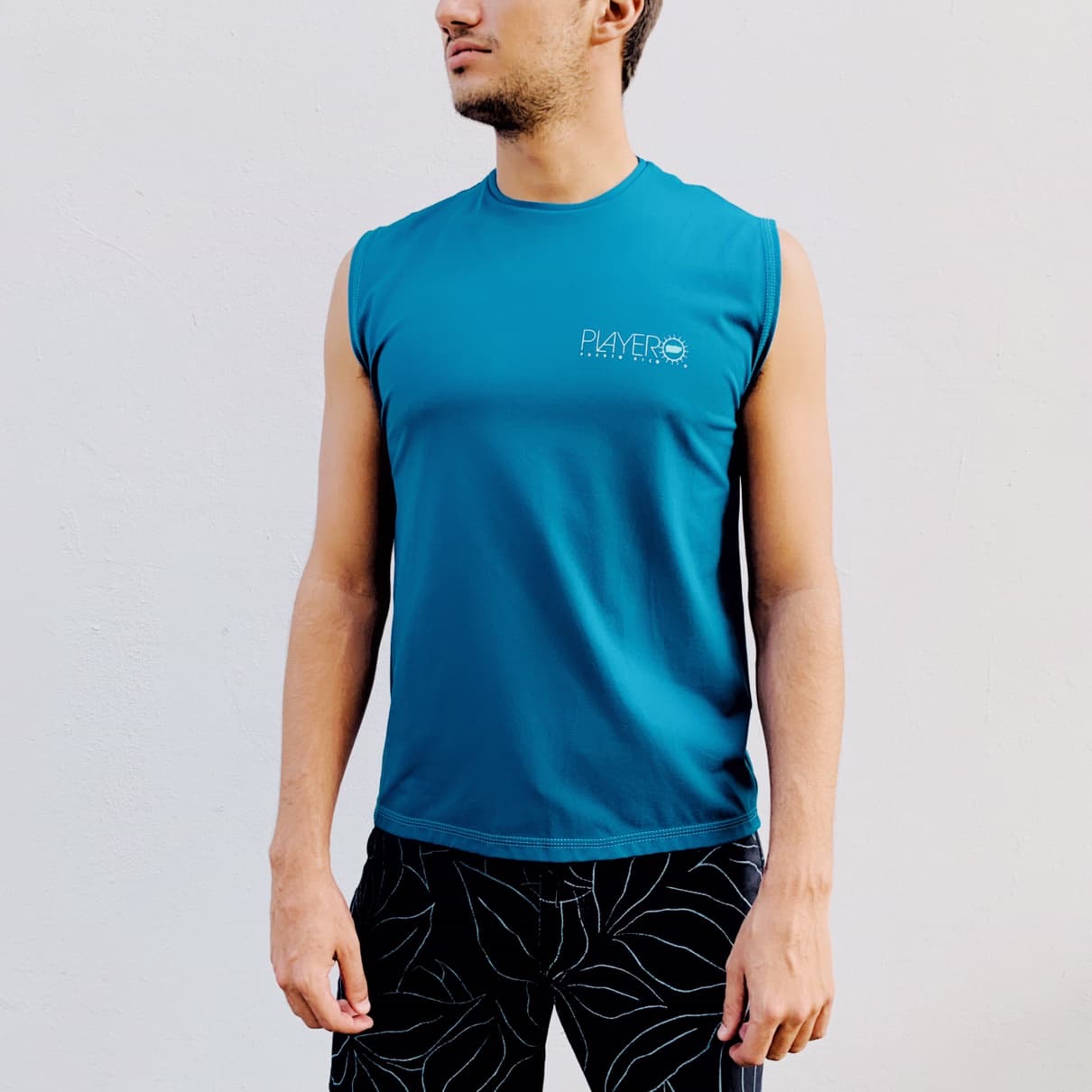 Playero Mens Classic Sleeveless Beach Shirt