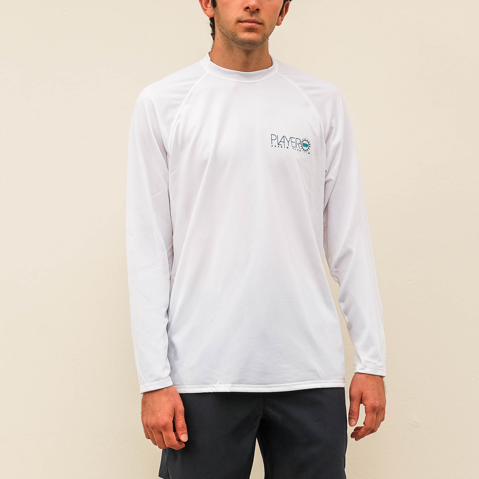 Classic Nylon Mens Long Sleeve White