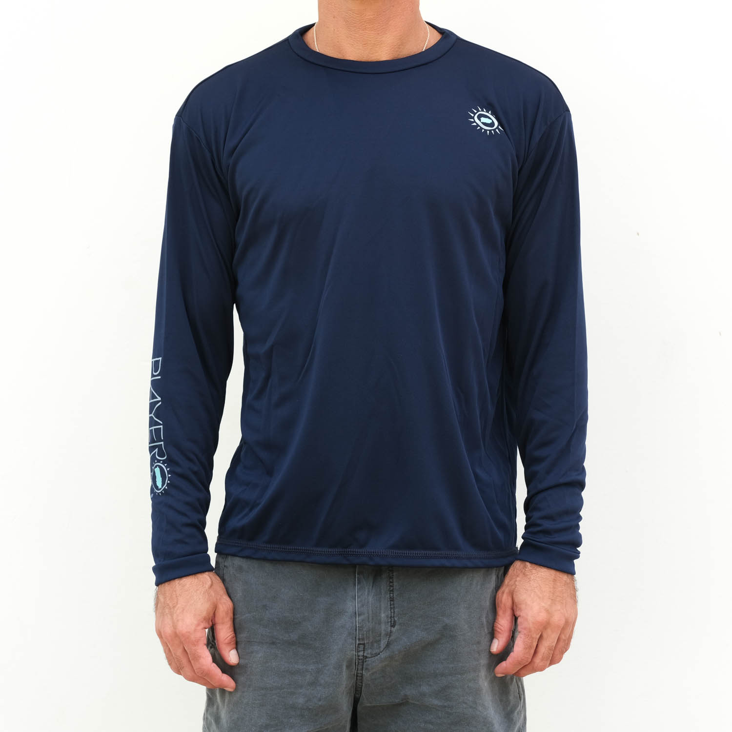 Mens Happy Sun Lightweight Long Sleeve Royal Blue