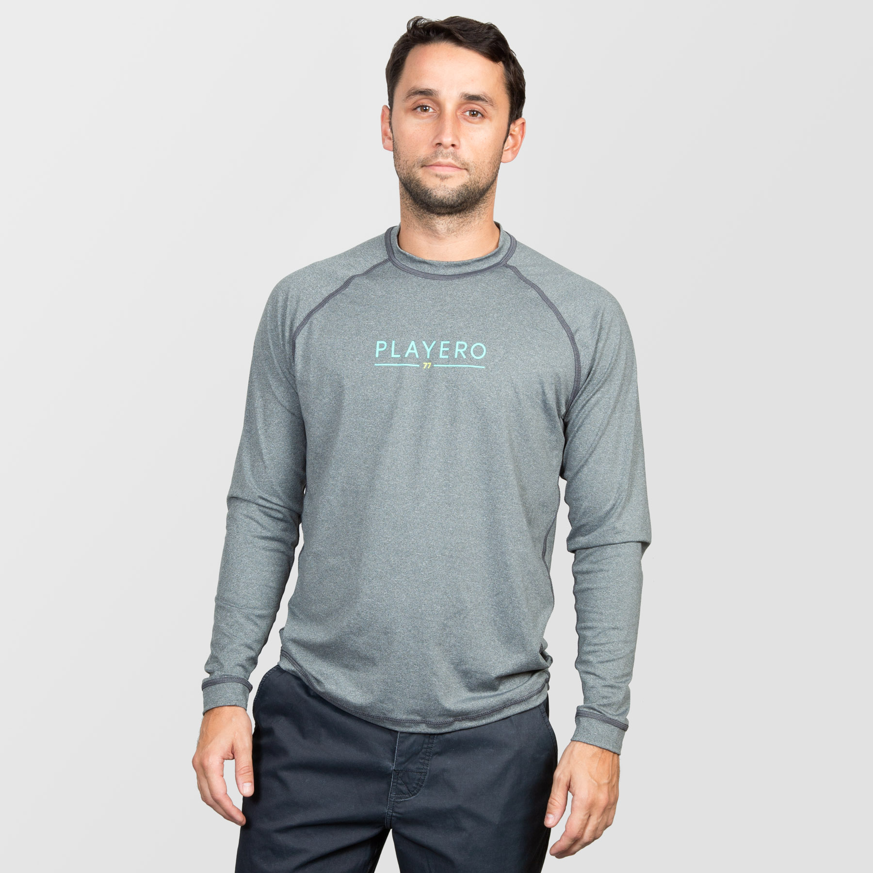 Men's Loose Fitting Rashguard Heather Grey