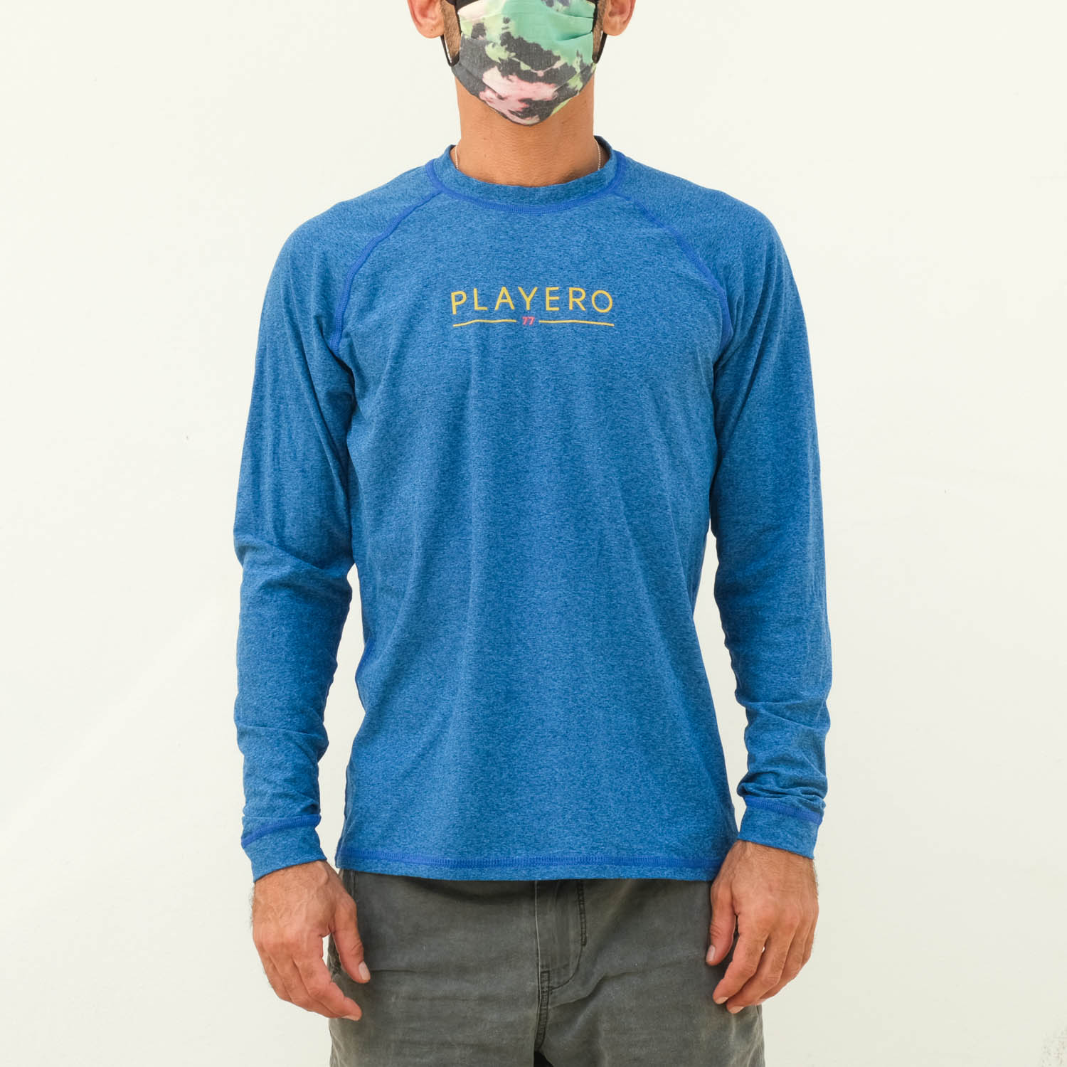 Men's Loose Fitting Rashguard Heather Blue