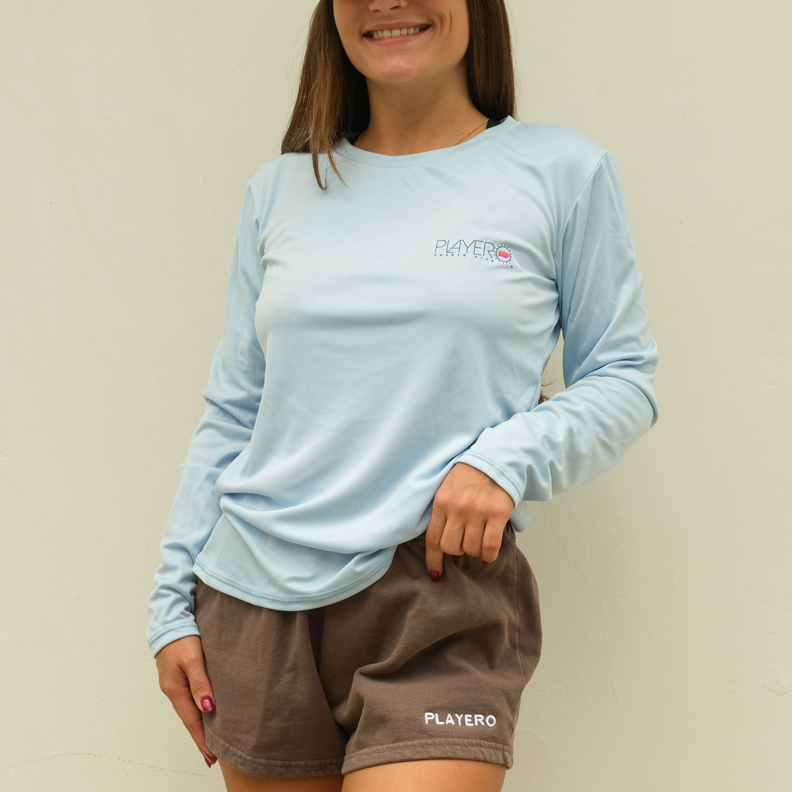 Classic Womens Beach Shirt Light Blue