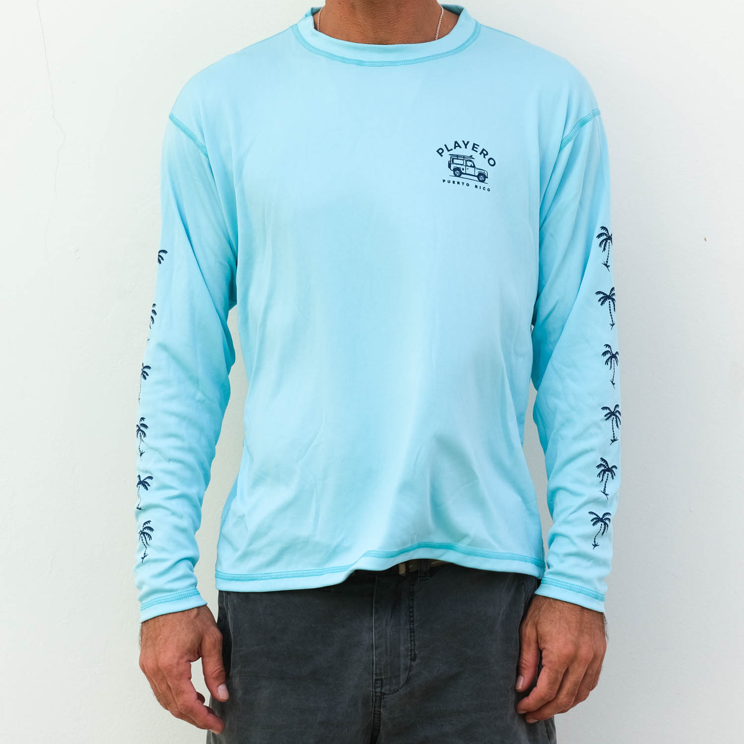 Mens Surfari Ultralight Long Sleeve Light Blue