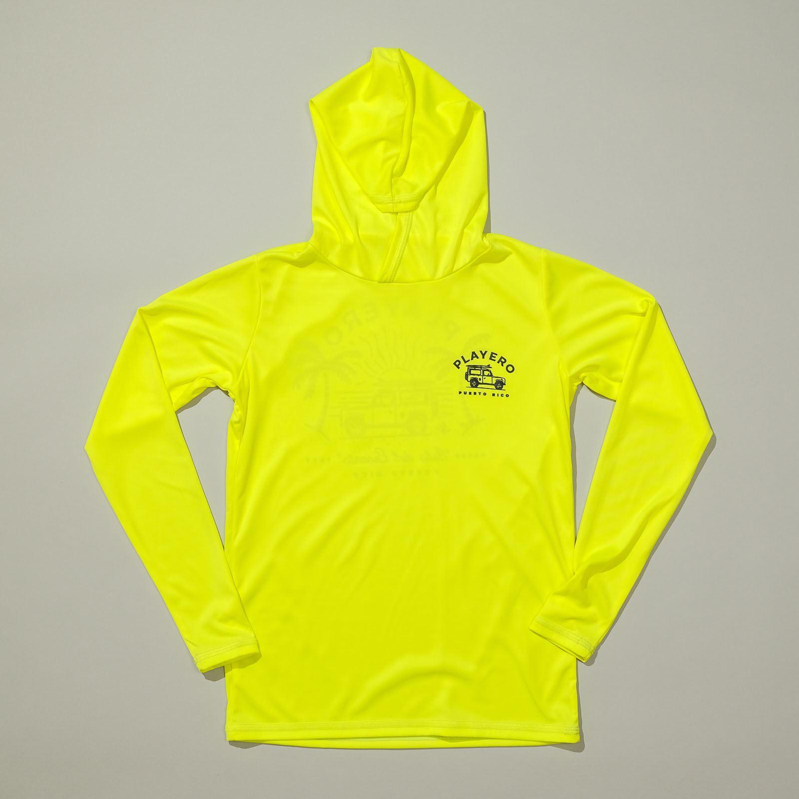 Surfari Kids Beach Hoodie Neon Yellow