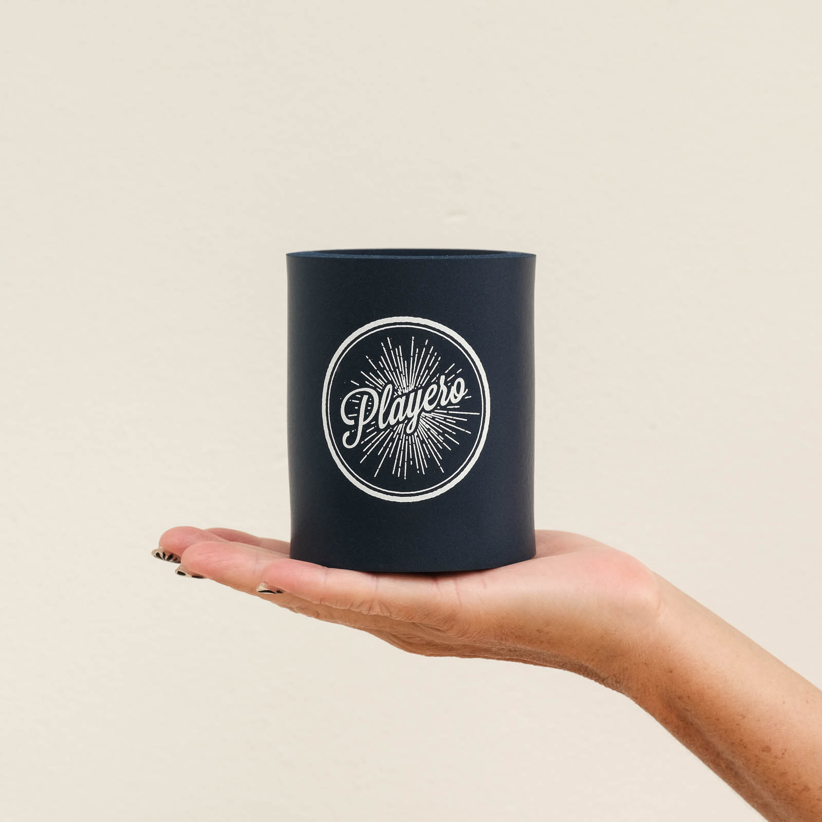  Classic Round Can Koozie Navy Blue