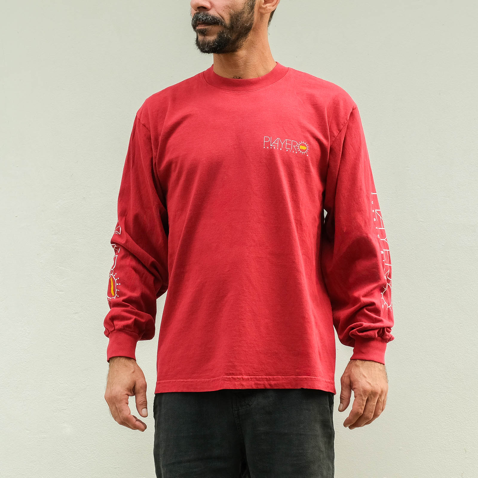  Classic Long Sleeve Dark Red