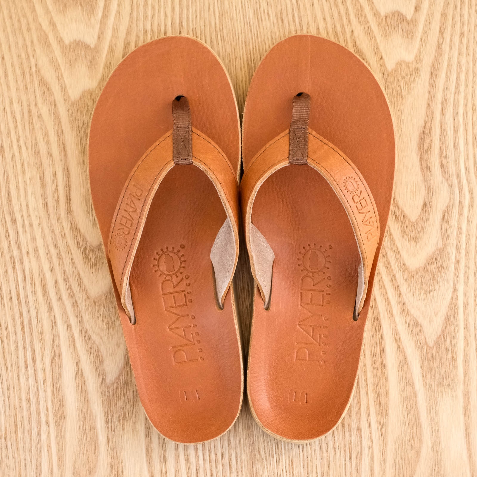 Signature Mens Leather Sandal Tan