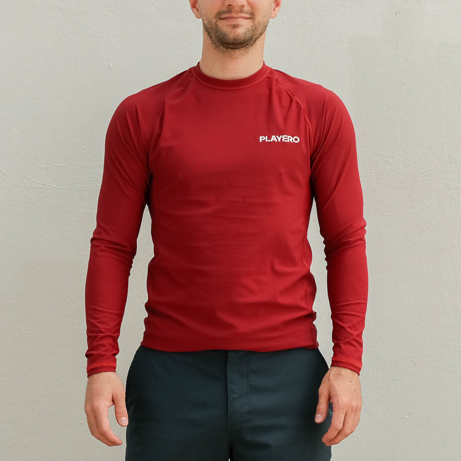 Notch Rashguard Burgundy