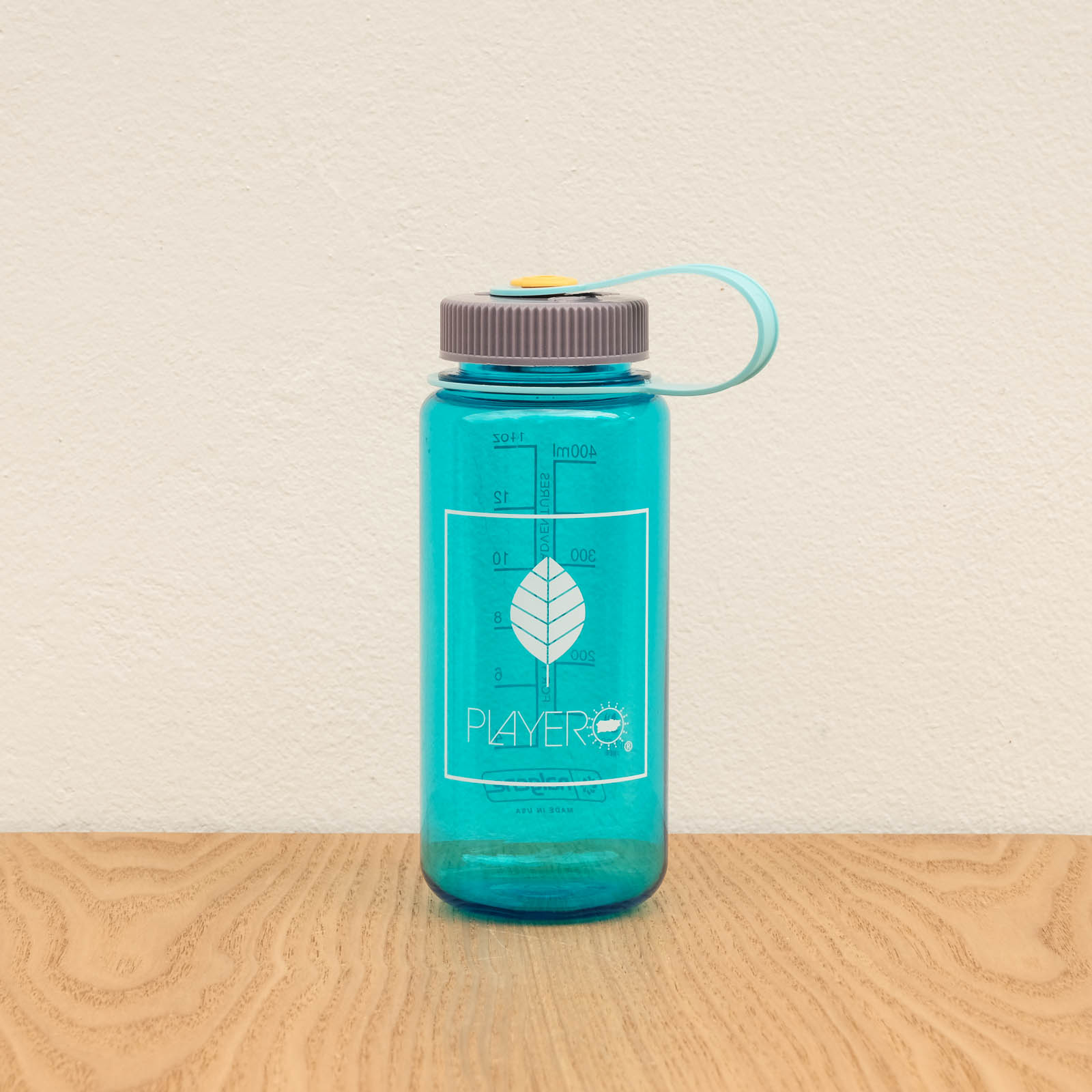 Hoja Wide-Mouth 16oz Bottle Turquoise