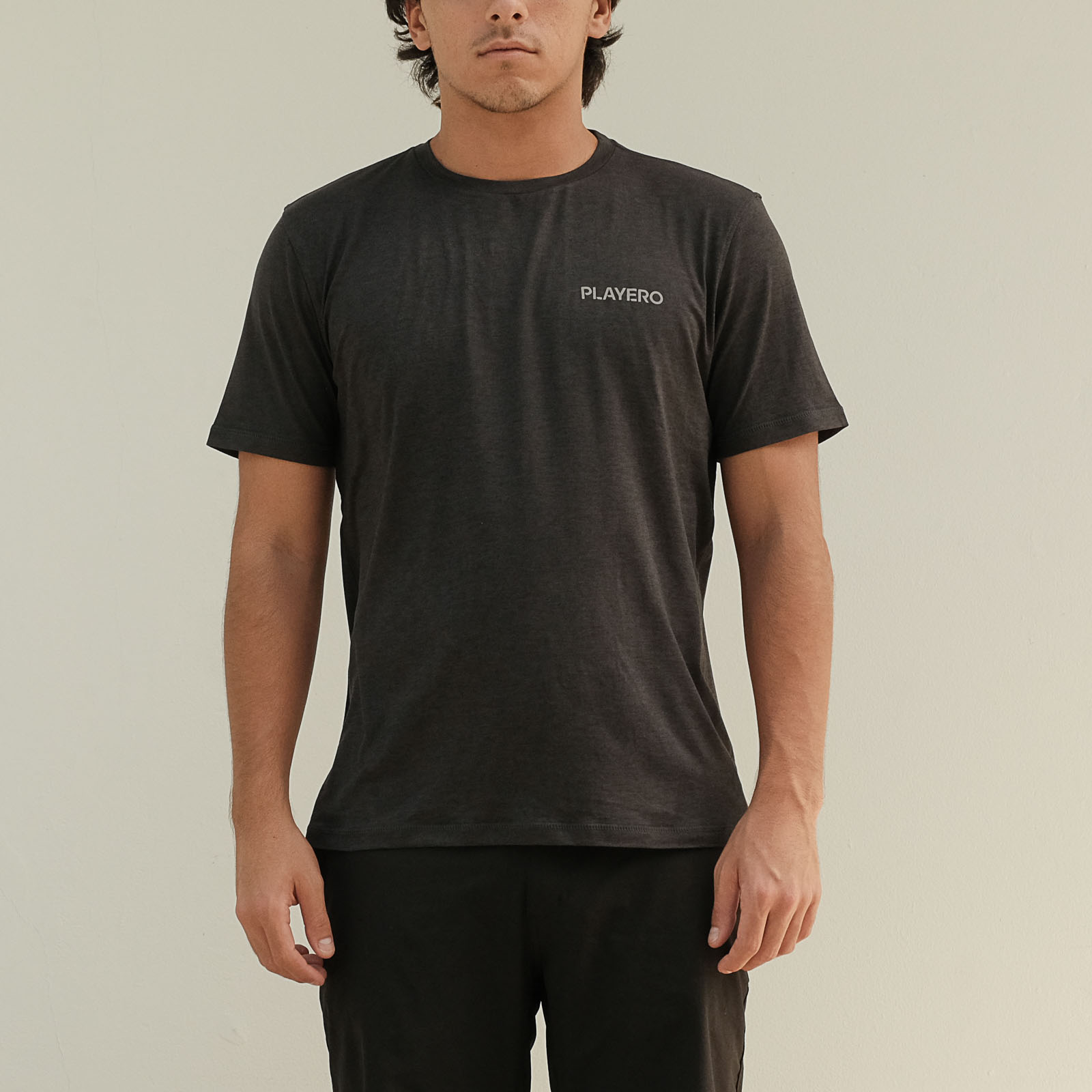  Heat Wave Performance Tee Heather Black
