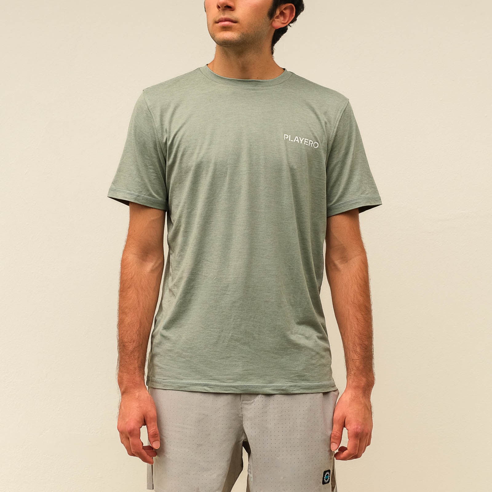 Heat Wave Performance Tee Light Green