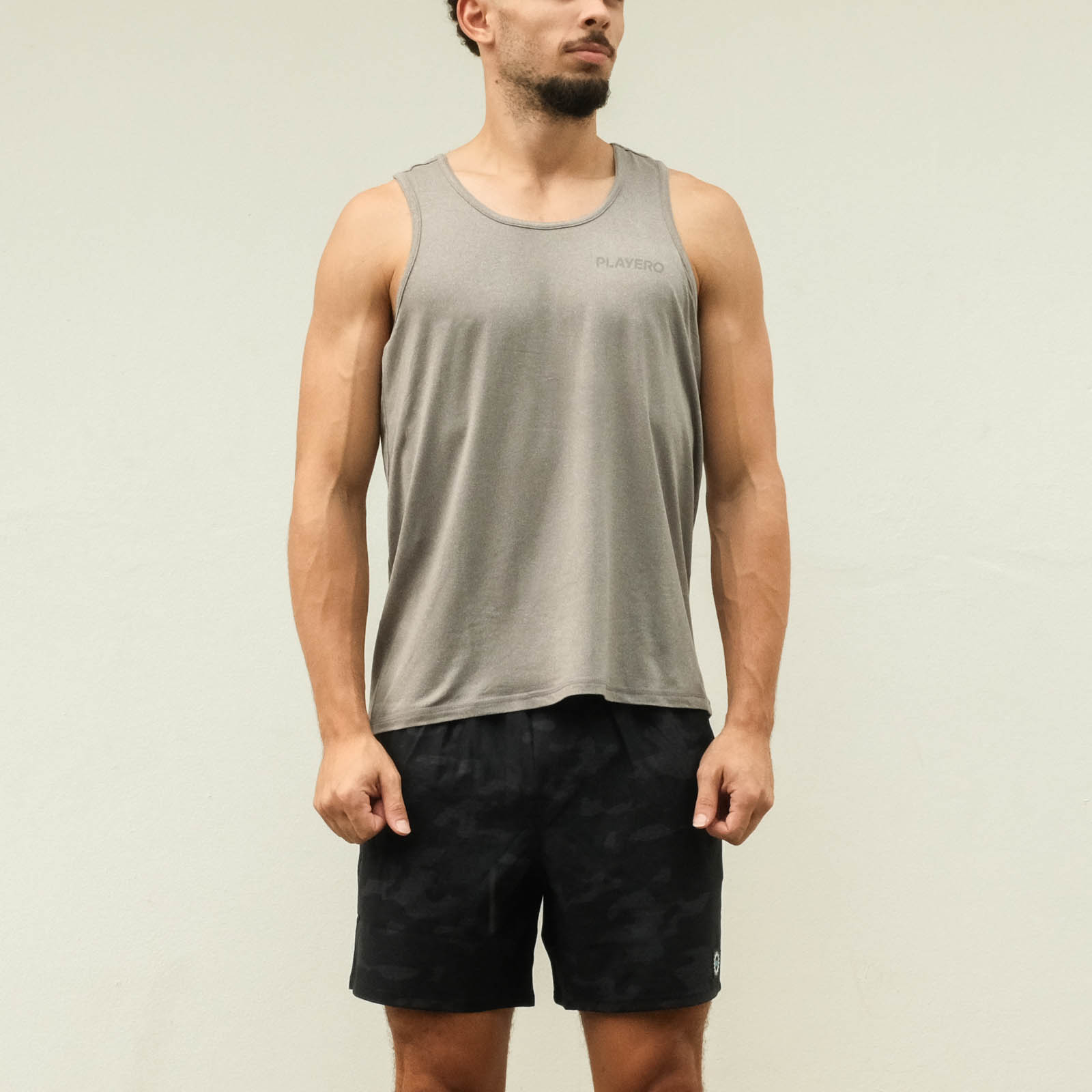 Heat Wave Performance Tank Heather Grey