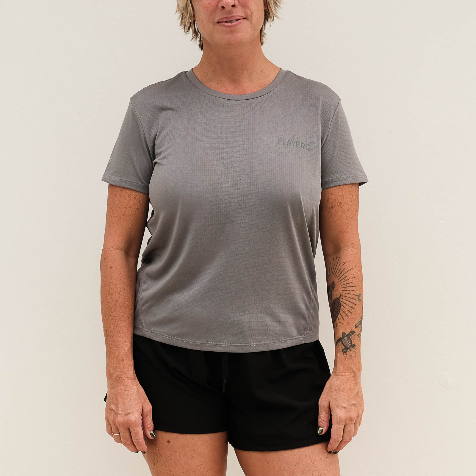 Heat Wave Womens Eco Tee Grey