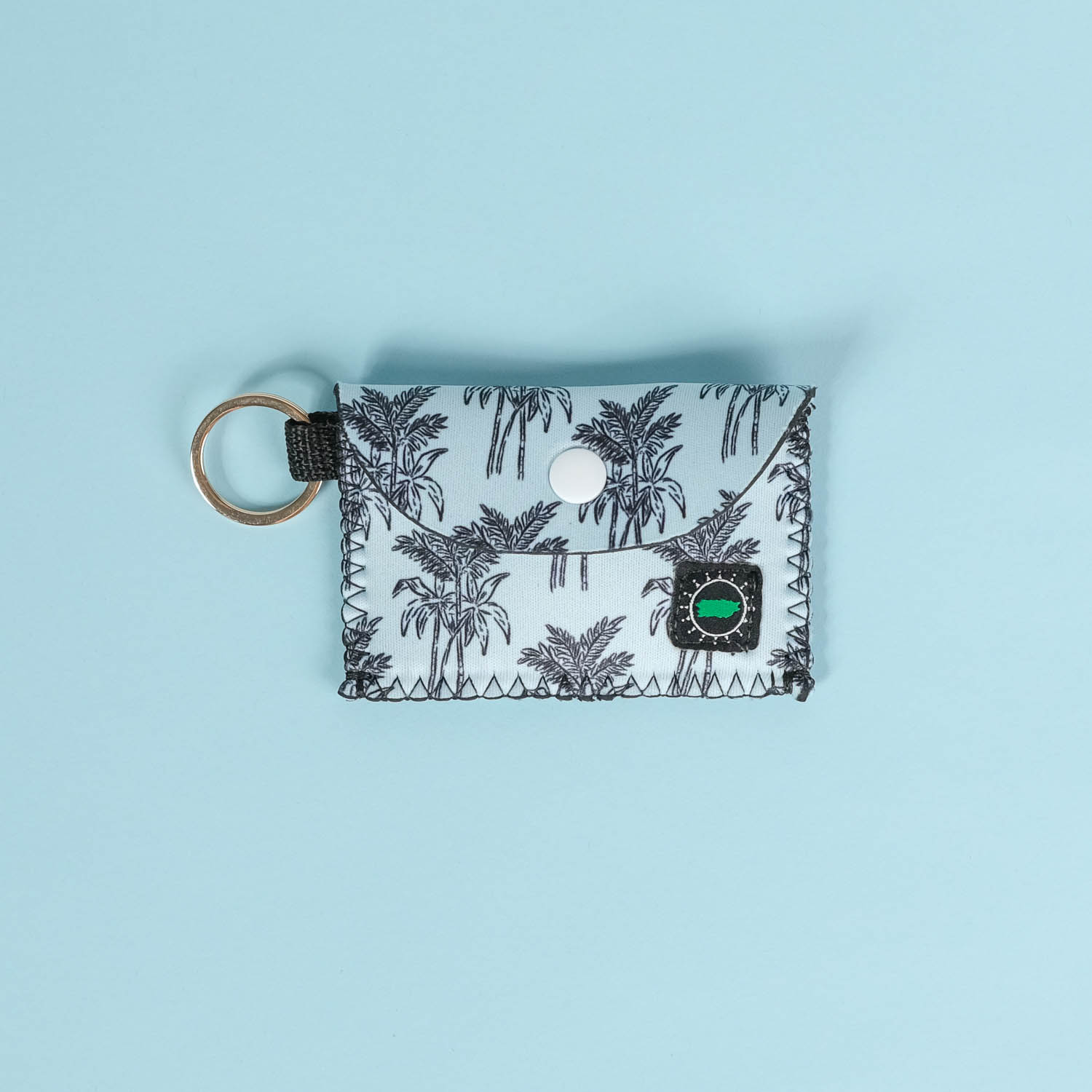 Palmas Neoprene Snap Wallet Light Blue
