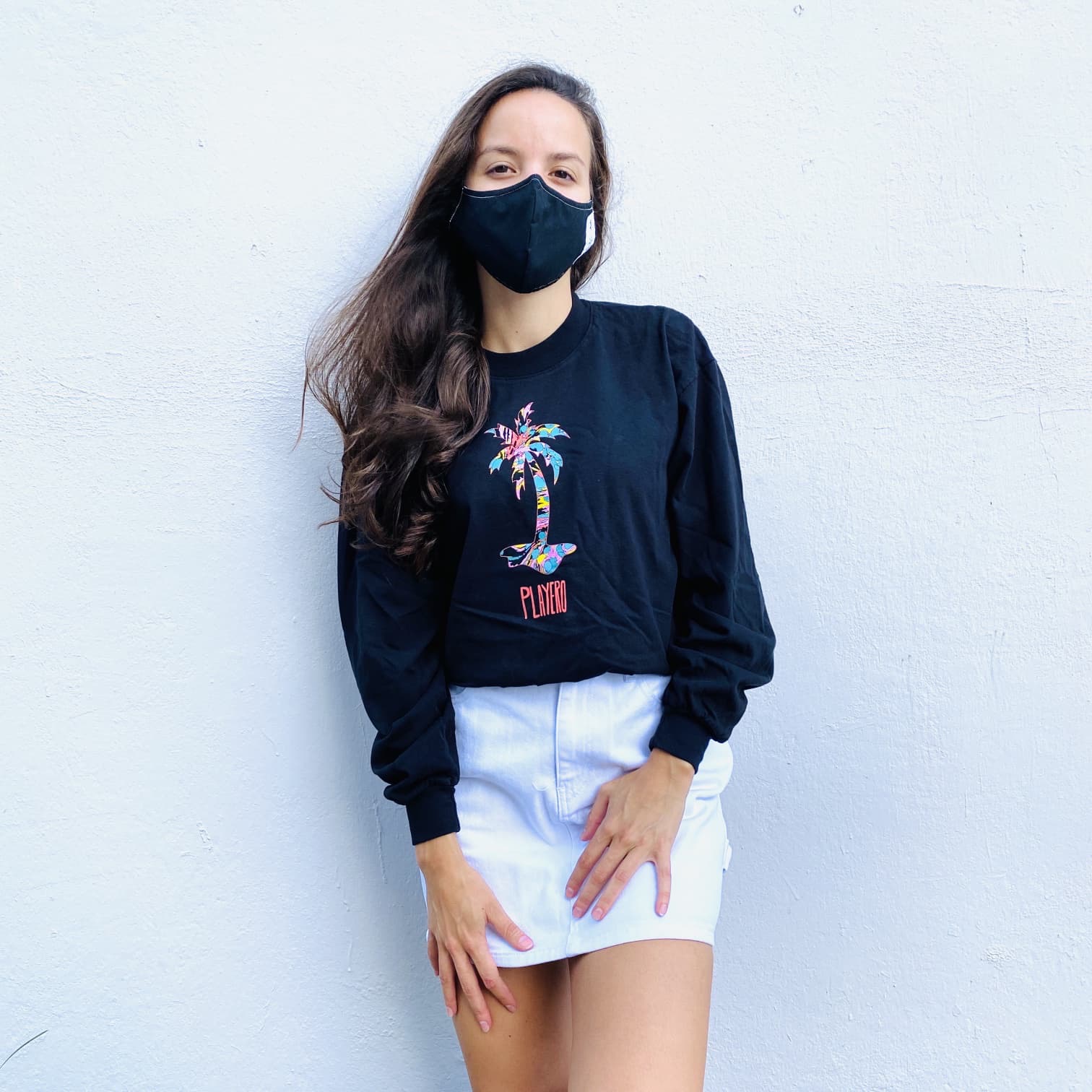 Palma Womens Long Sleeve Mid Black