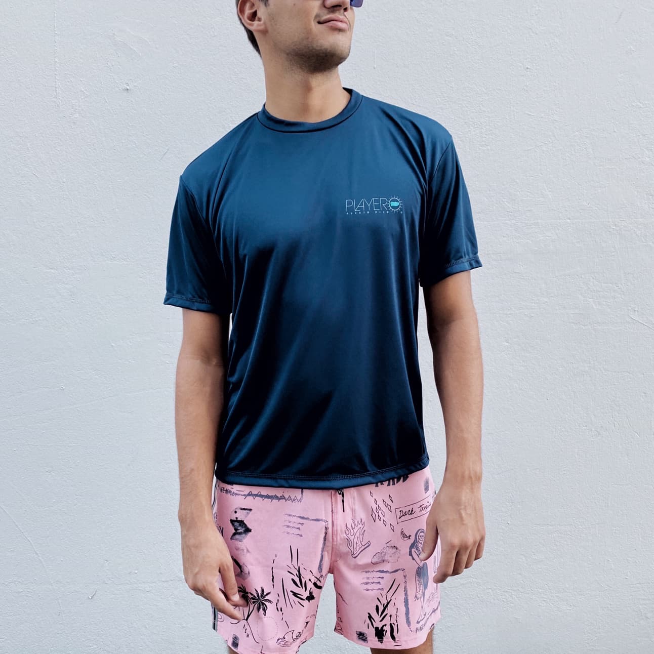 Mens Classic Performance Top Navy Blue