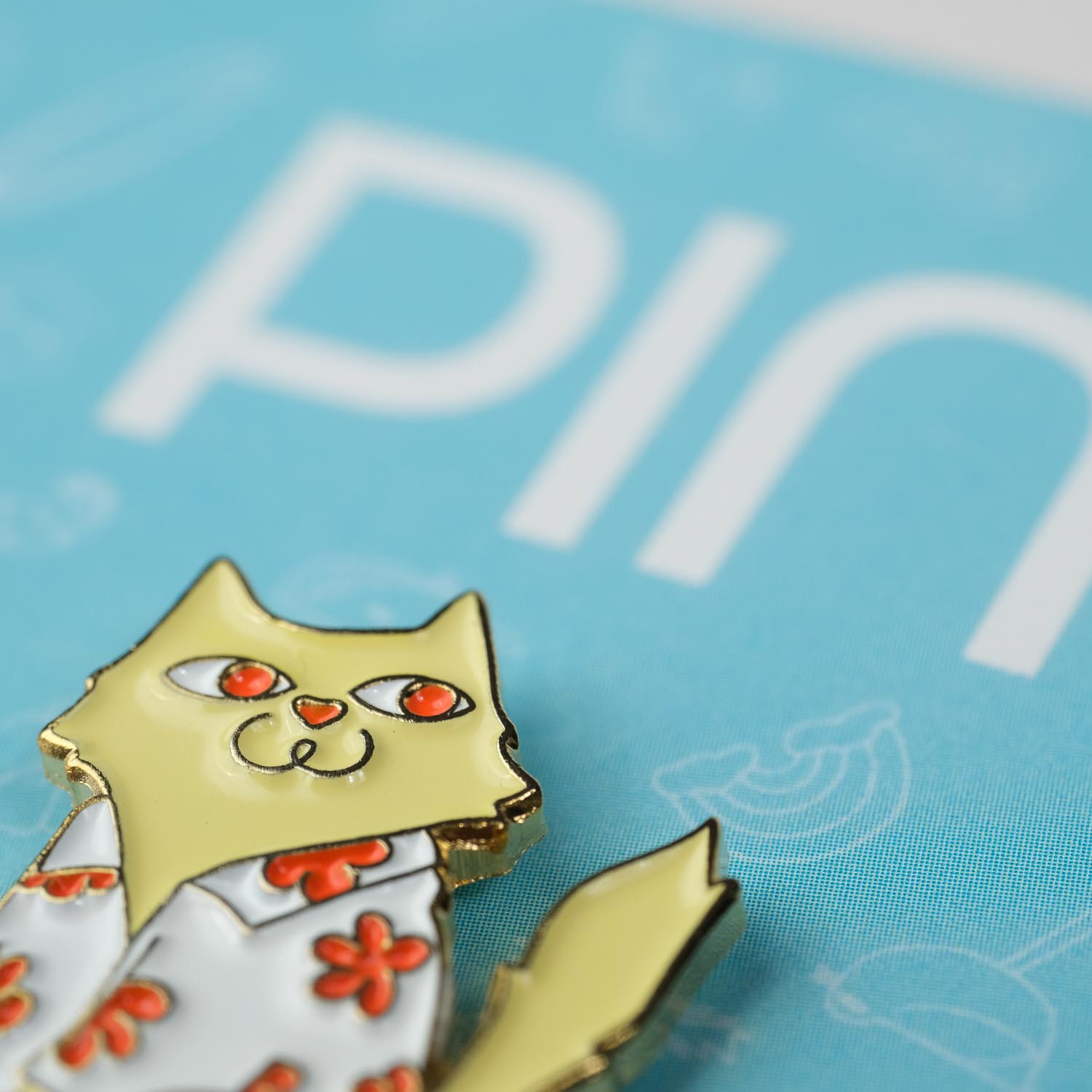 Aloha Cat Pin  