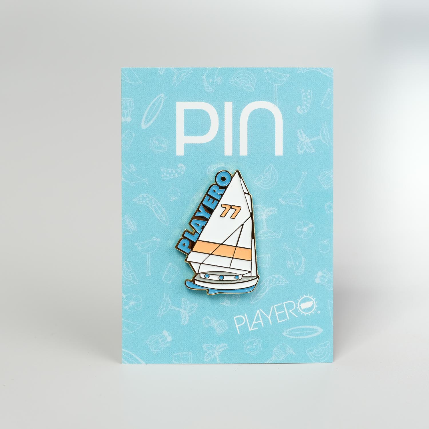 Sail '77 Pin  Off-White