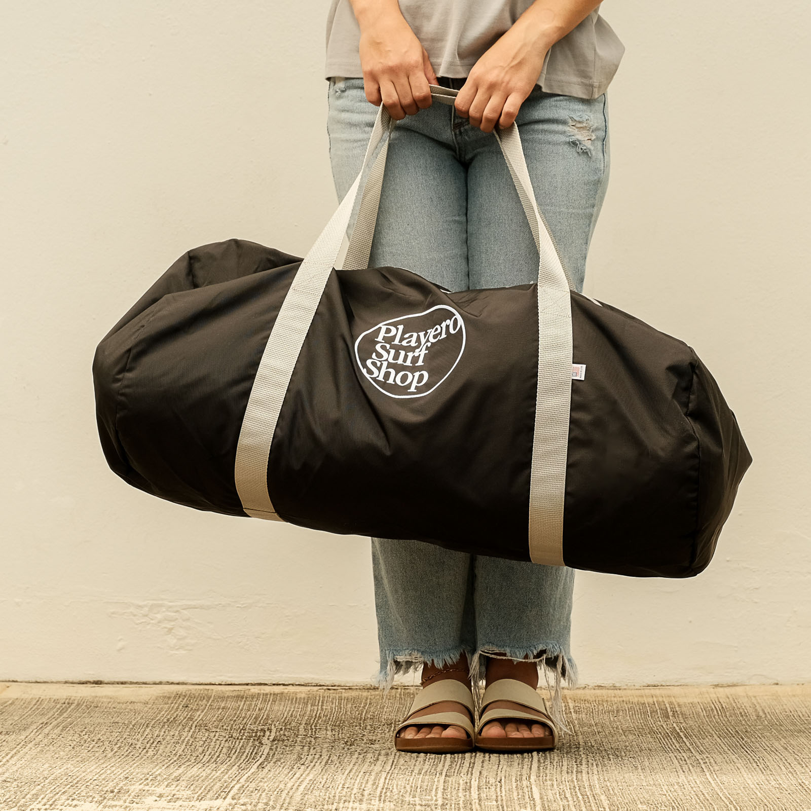 Playero Surf Shop Nylon Large Duffel Black