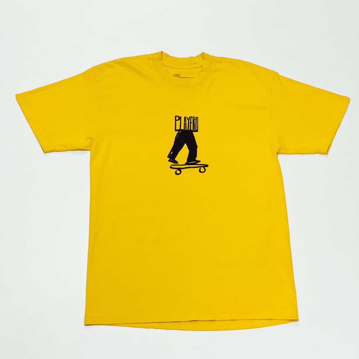 Skater Mens Puff Tee Yellow