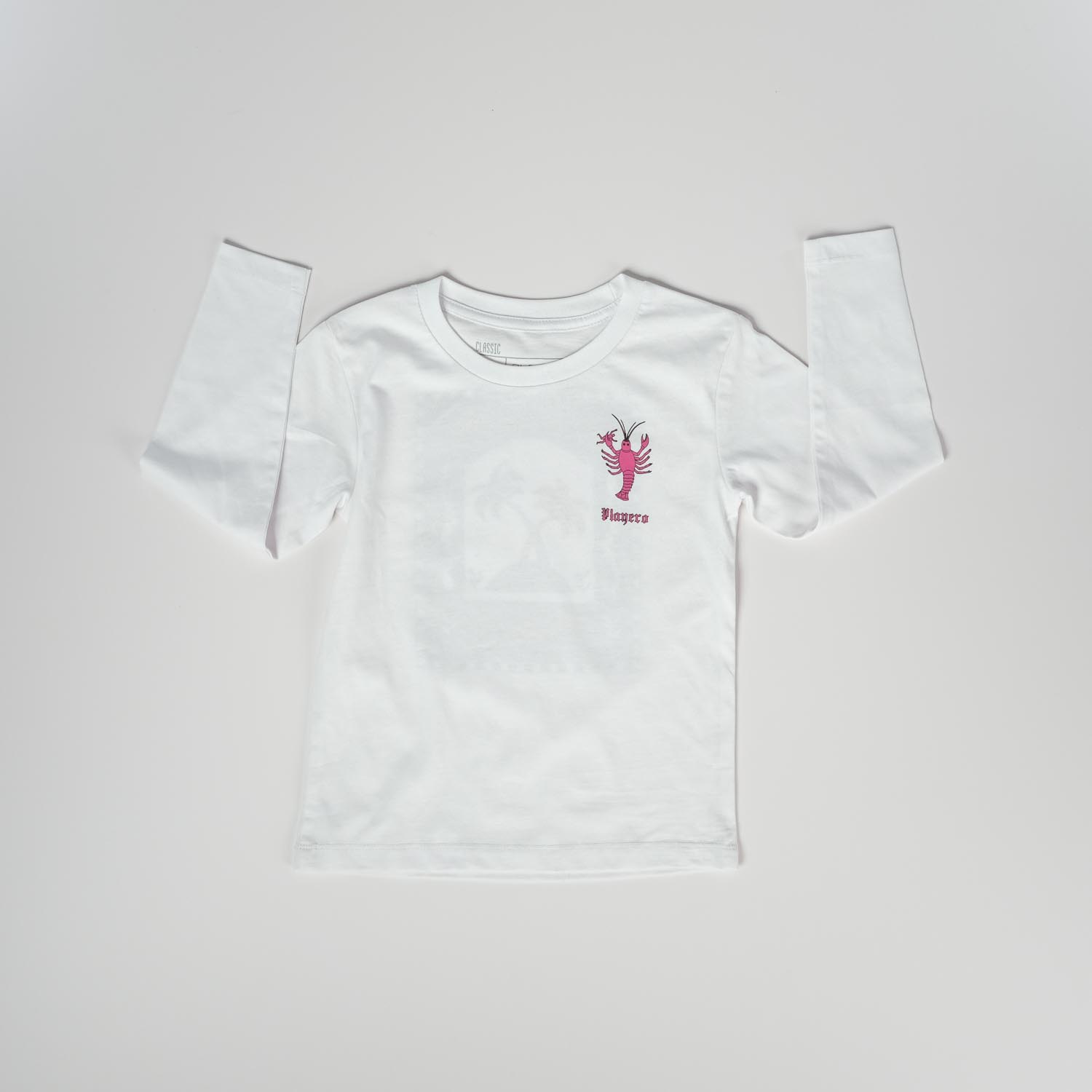 Palm Snakes Kids Long Sleeve White