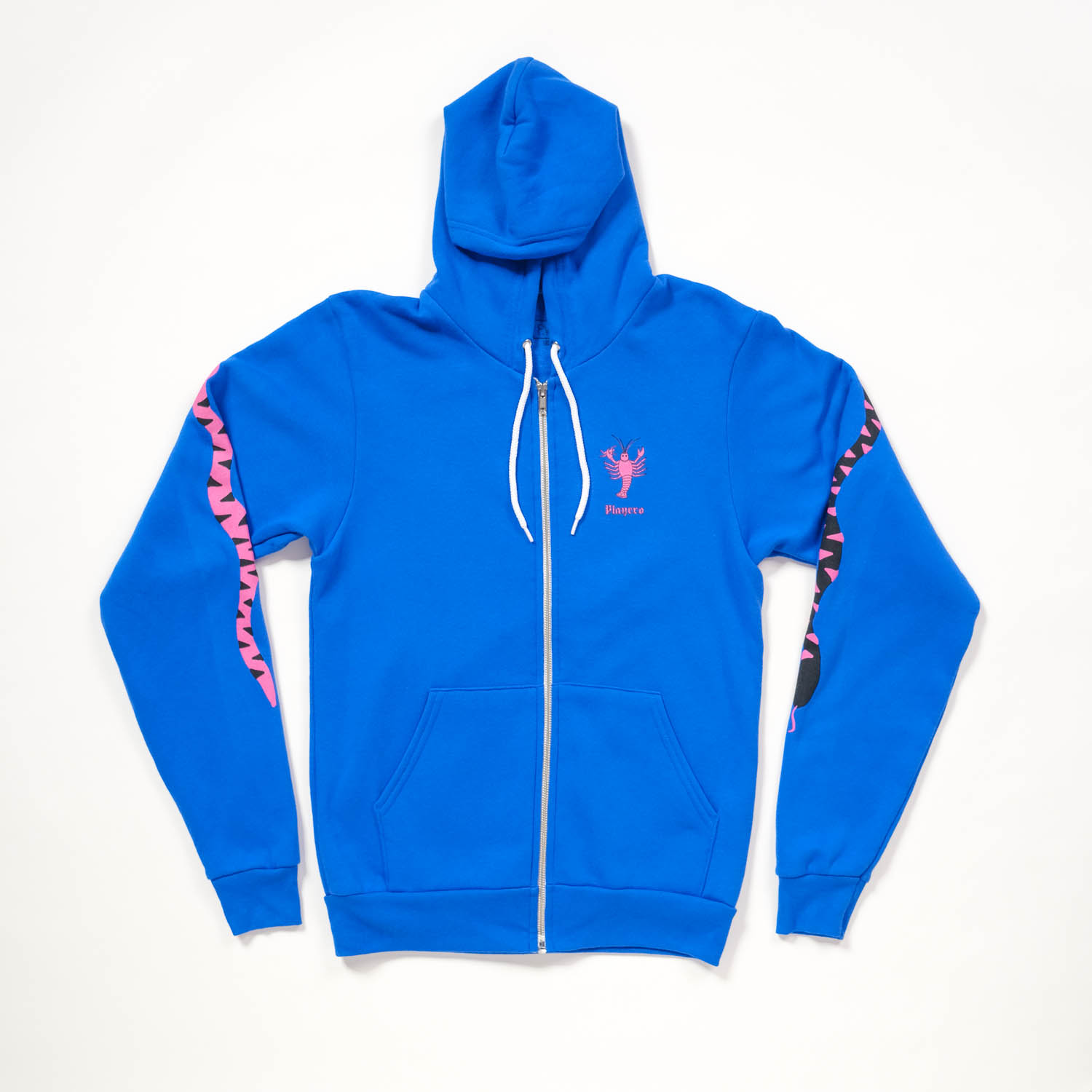 Palm Snakes Unisex Zip Hoodie Royal Blue