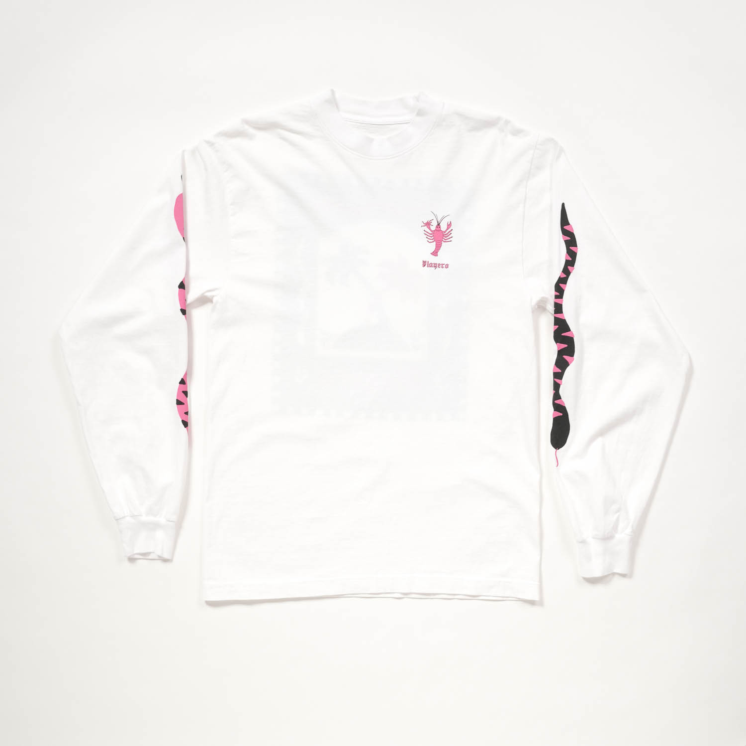 Palm Snakes Mens Long Sleeve  White