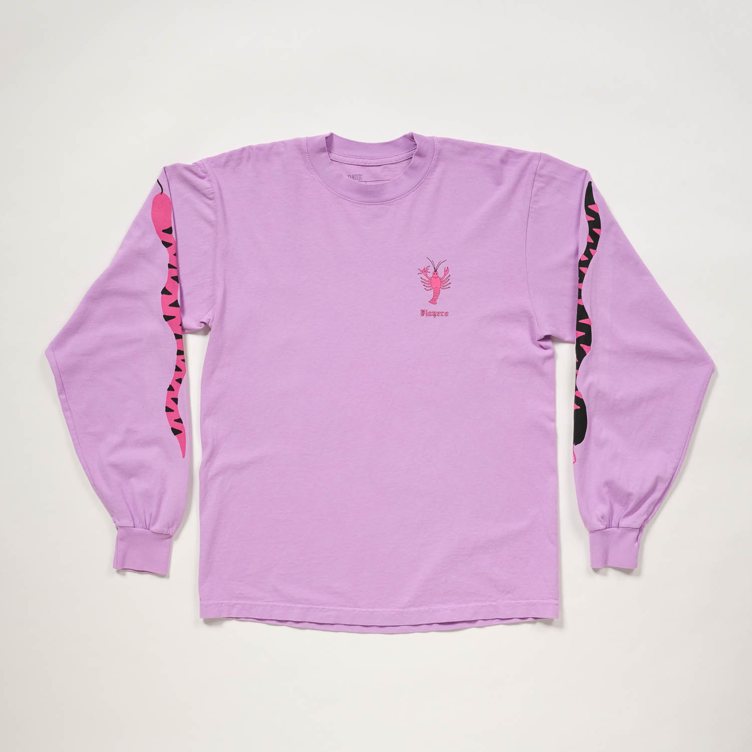 Palm Snakes Mens Long Sleeve  Lavender