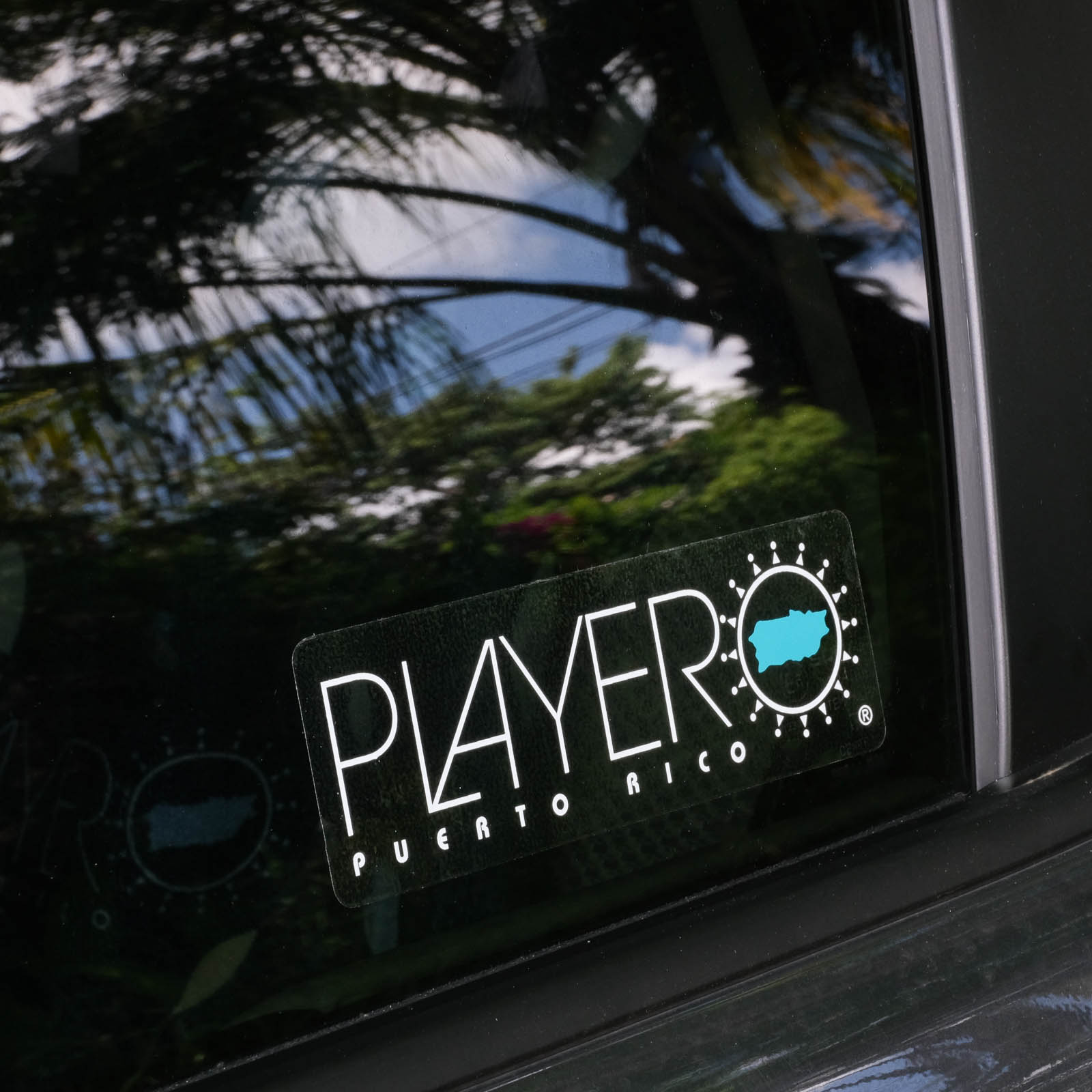  Classic Sticker White / Aqua
