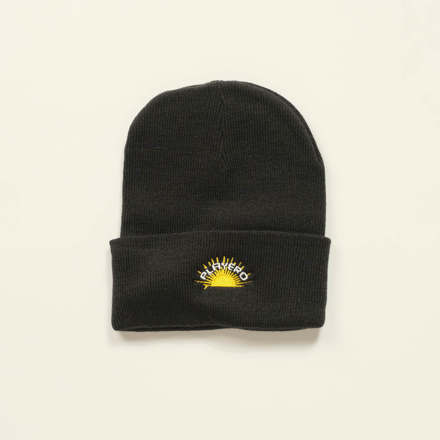 Sunshine Cuffed Beanie Black