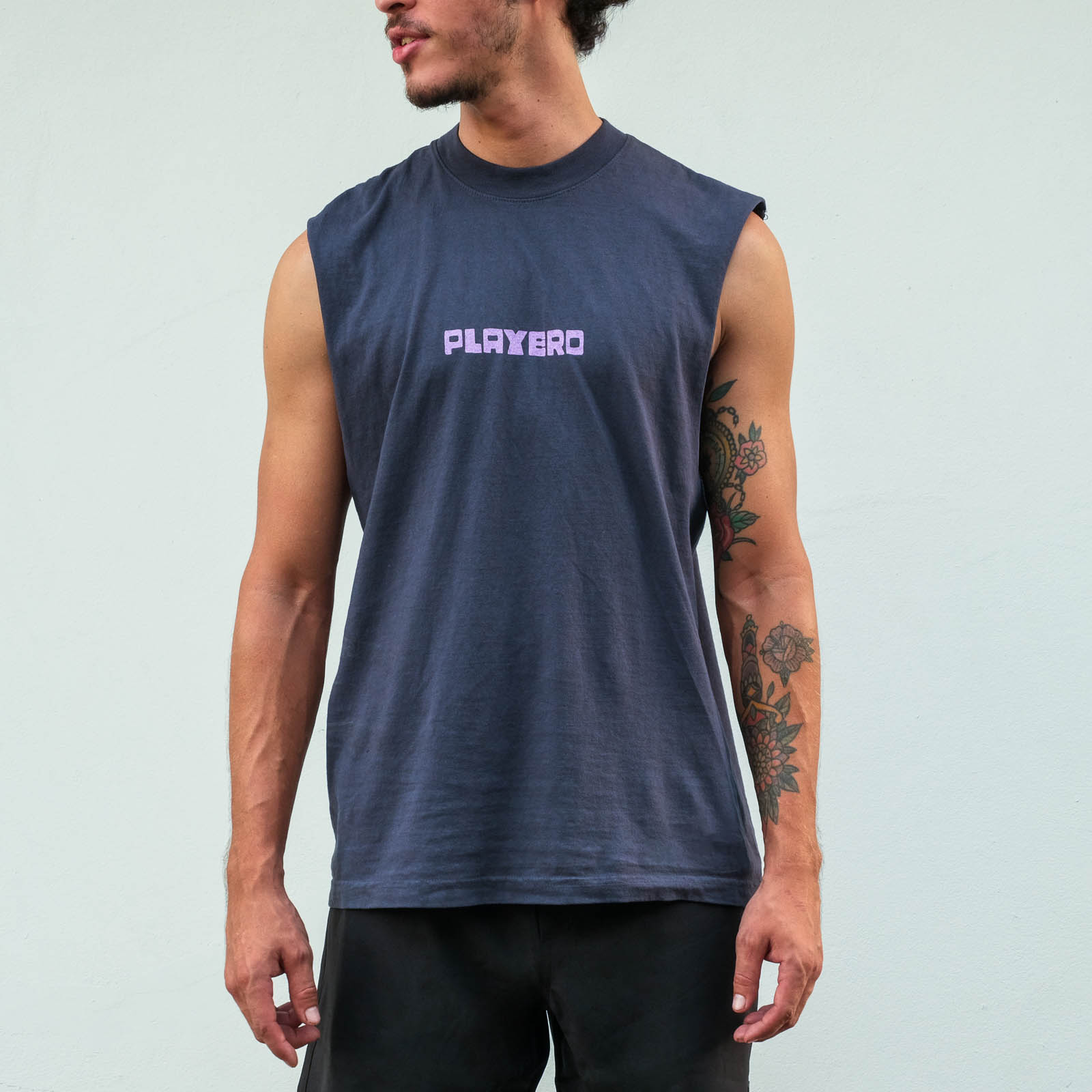  Tropicalaxia Muscle Tee Off-Black
