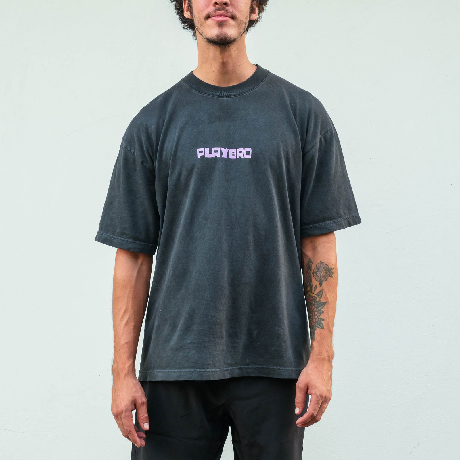 Tropicalaxia Tee Off-Black